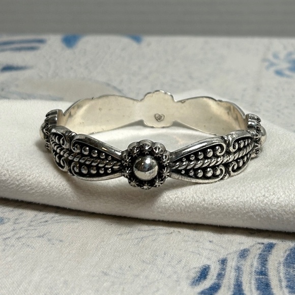 Brighton City of Lights Bangle Bracelet Silver Plated Retired Signed - Picture 10 of 12